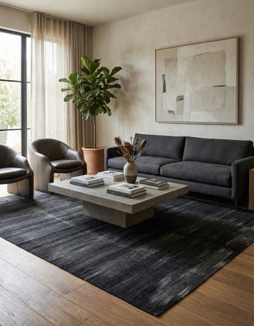 7' 2 x 9' 2 Hand Woven Kilim Modern Wool Rug