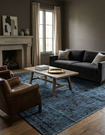 5' 7 x 7' 5 Hand Knotted Ultra Vintage Persian Wool Rug