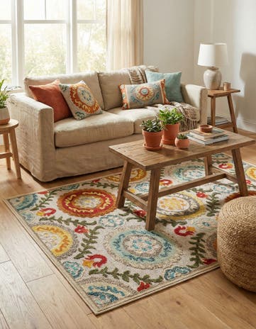 4' x 6' Easy-Clean Casablanca Indoor / Outdoor Rug