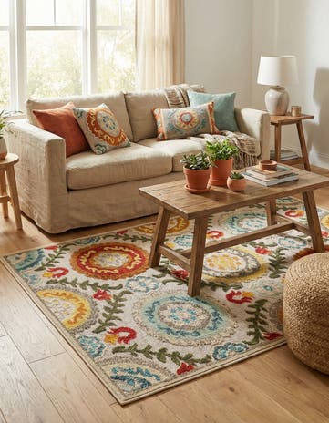 4' x 6' Easy-Clean Casablanca Indoor / Outdoor Rug