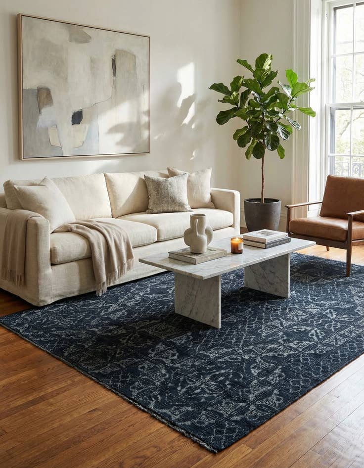 Detail image of 6' x 9'  Hand Knotted Darya Rug