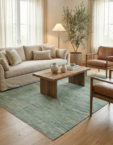 5' 6 x 7' 9 Hand Woven Kilim Modern Wool Rug