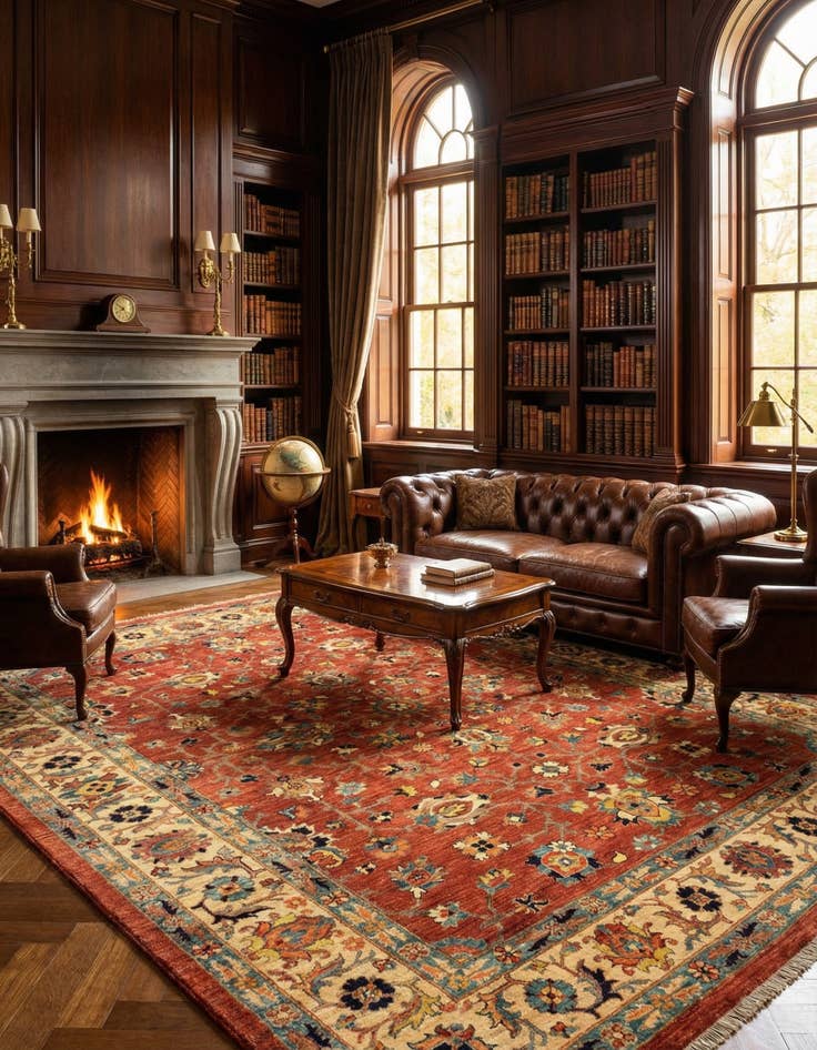 Detail image of  8' 2 x 10' 10 Sara Wool Rug