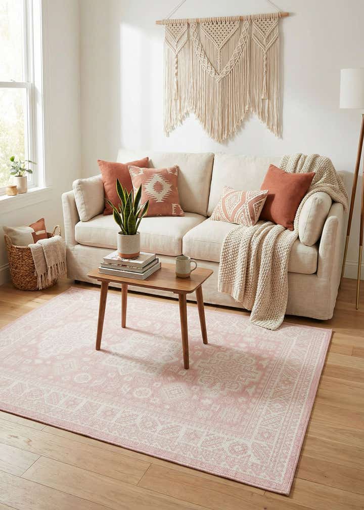 4' x 6' Easy-Clean Aztec Indoor / Outdoor Rug