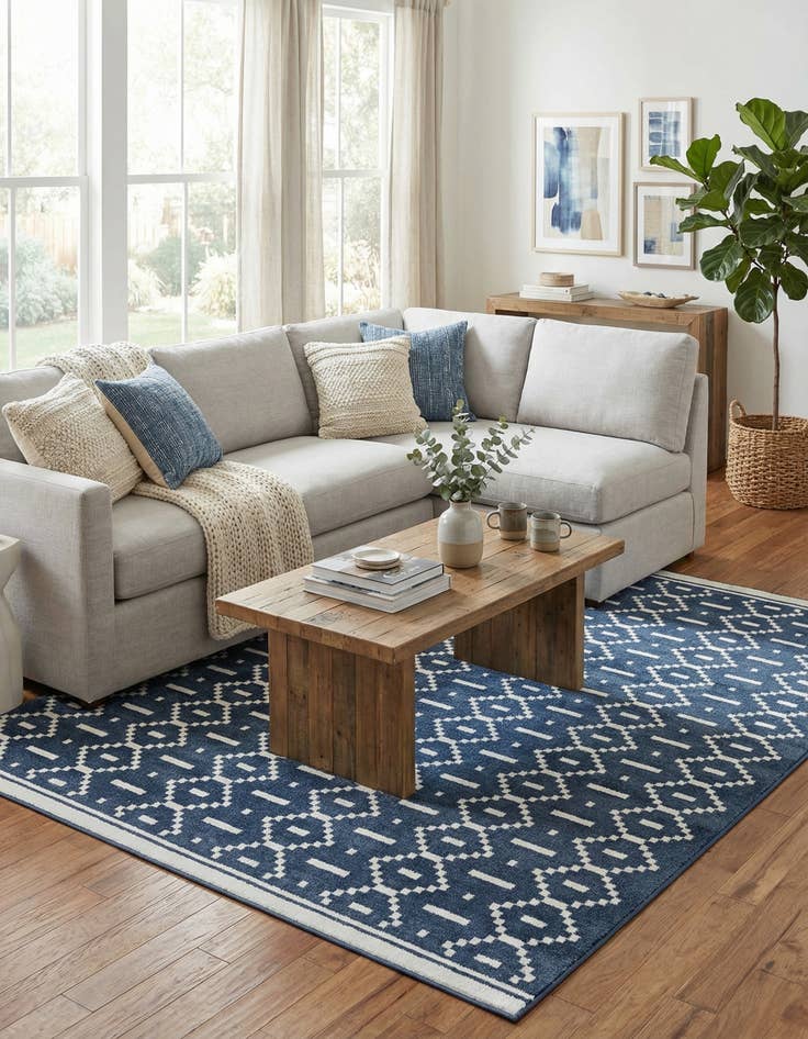 Detail image of 7' 10 x 7' 10 Oslo Square Rug