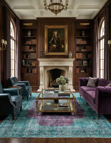 9' 7 x 12' 8 Hand Knotted Ultra Vintage Persian Wool Rug
