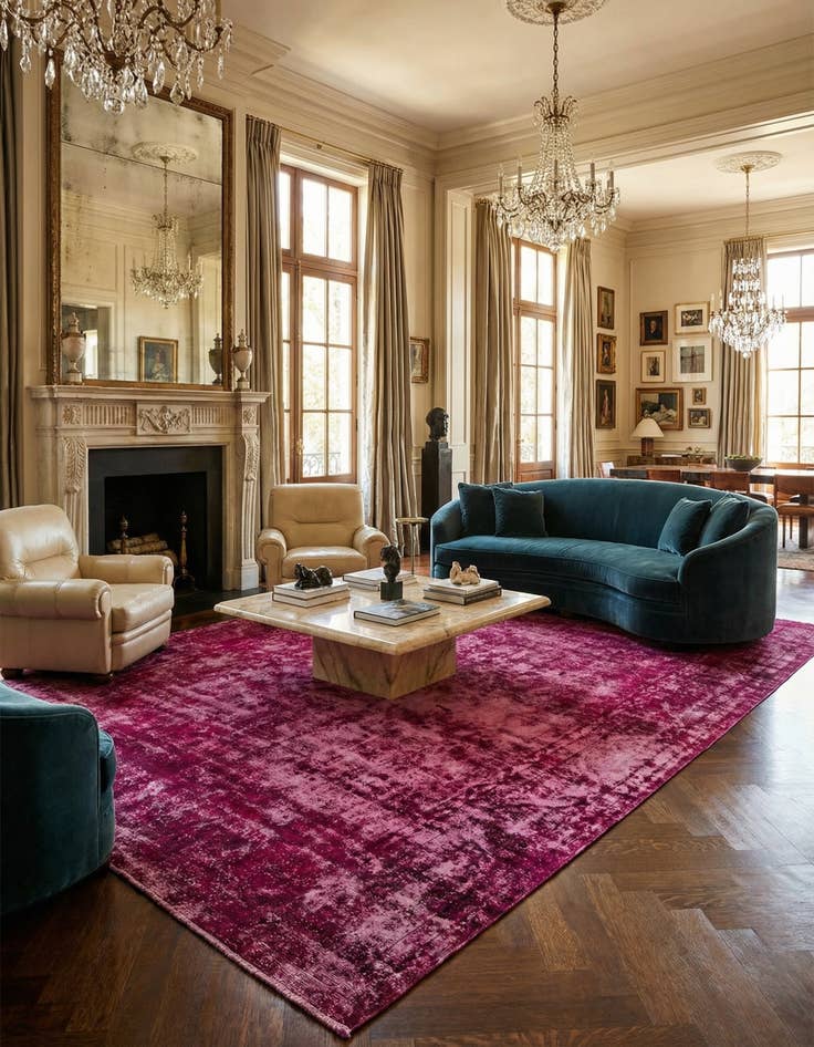 Detail image of 9' 9 x 15' 2  Hand Knotted Ultra Vintage Persian Wool Rug