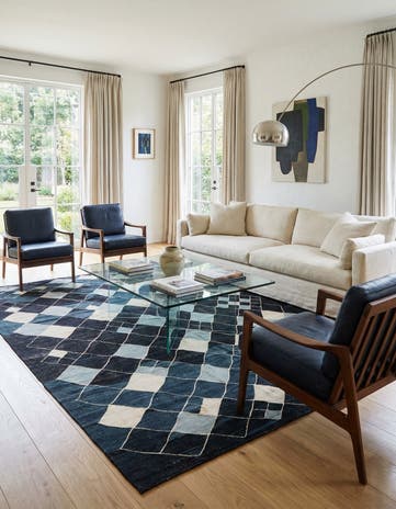 7' x 9' 8 Hand Woven Kilim Modern Wool Rug