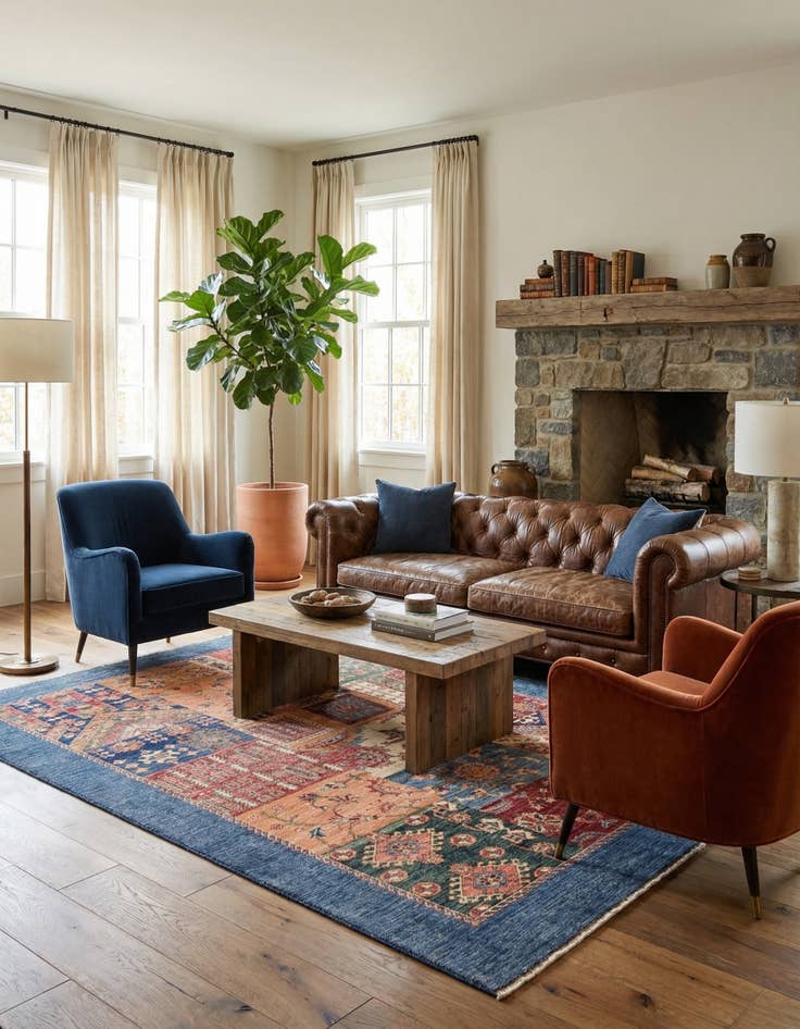 Detail image of 5' 7 x 8'  Hand Knotted Ariana Ziegler Rug