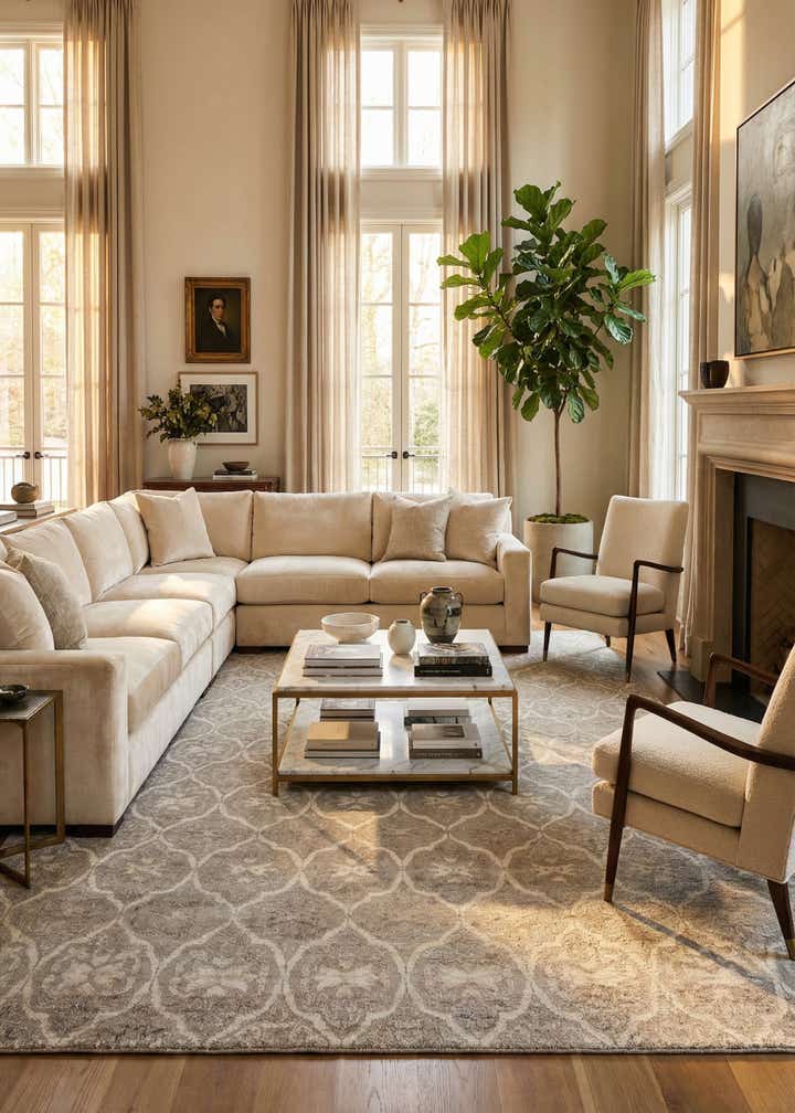 9' 8 x 13' 3 Hand Knotted Darya Rug