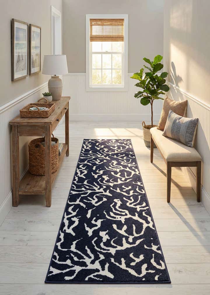 2' 7 x 10' Easy-Clean Sabrina Soto Indoor / Outdoor Runner Rug
