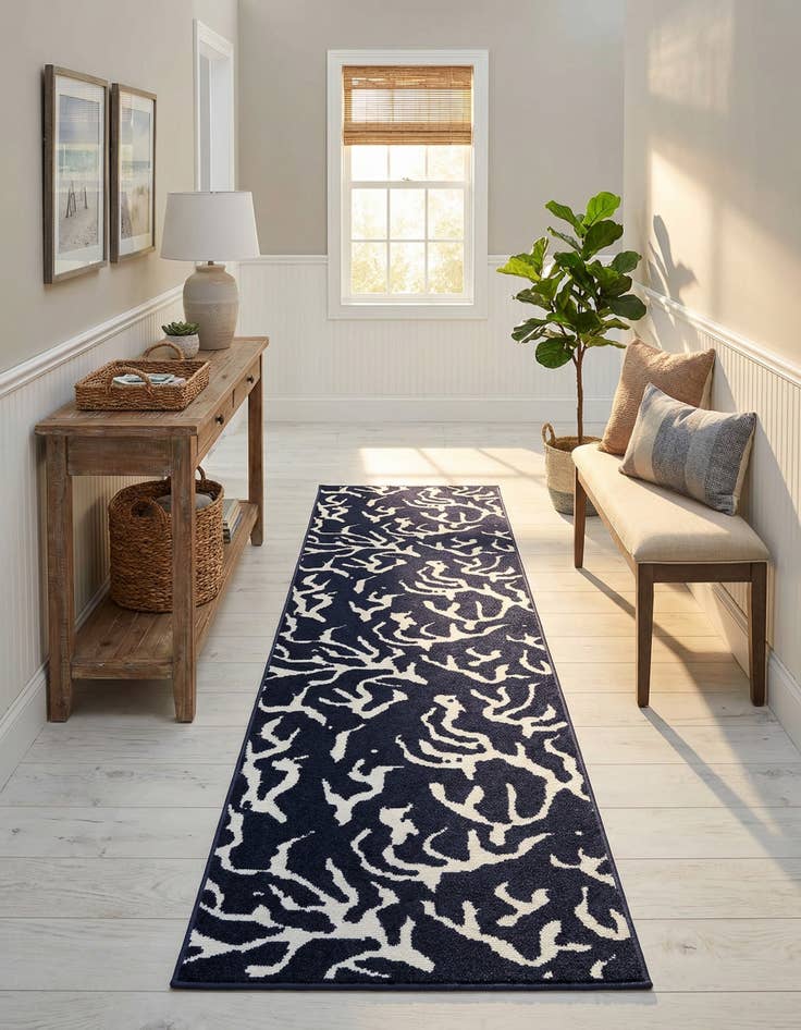 Detail image of  2' 7 x 10'  Washable Sabrina Soto Indoor / Outdoor Runner Rug