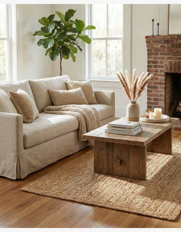 4' 1 x 6' 1 Handmade Heirloom Braided Jute Rug