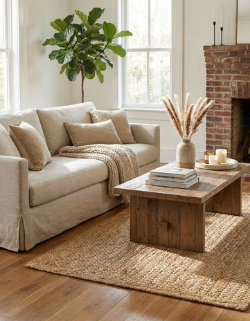 4' 1 x 6' 1 Handmade Heirloom Braided Jute Rug