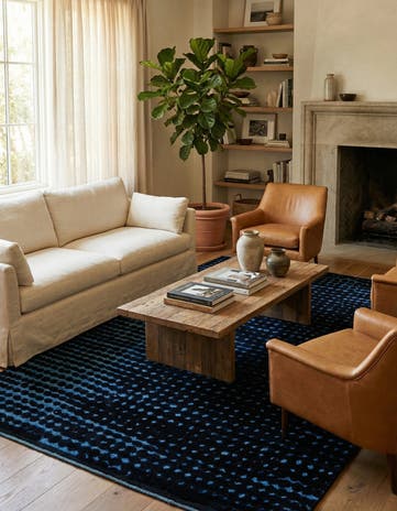 6' 3 x 10' 2 Hand Knotted Darya Wool Rug