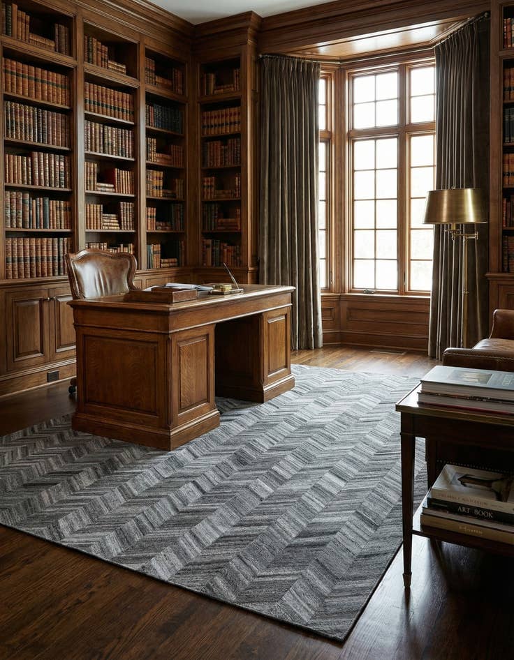 Detail image of  5' 3 x 8' 2 Cowhide Rug