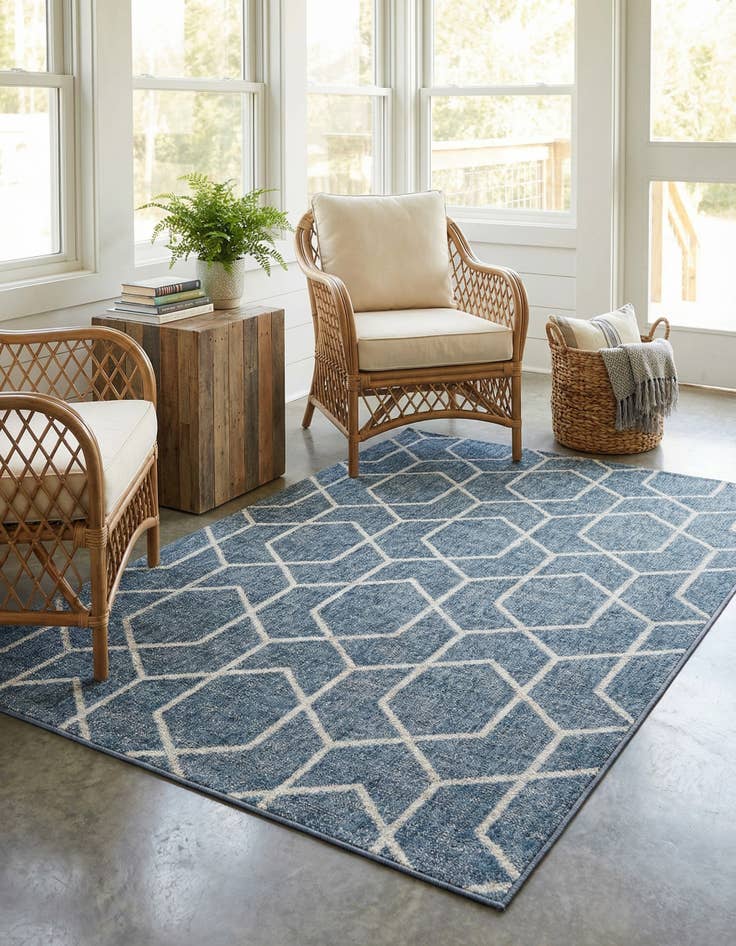 Detail image of 4' x 6' Eco Trellis Rug