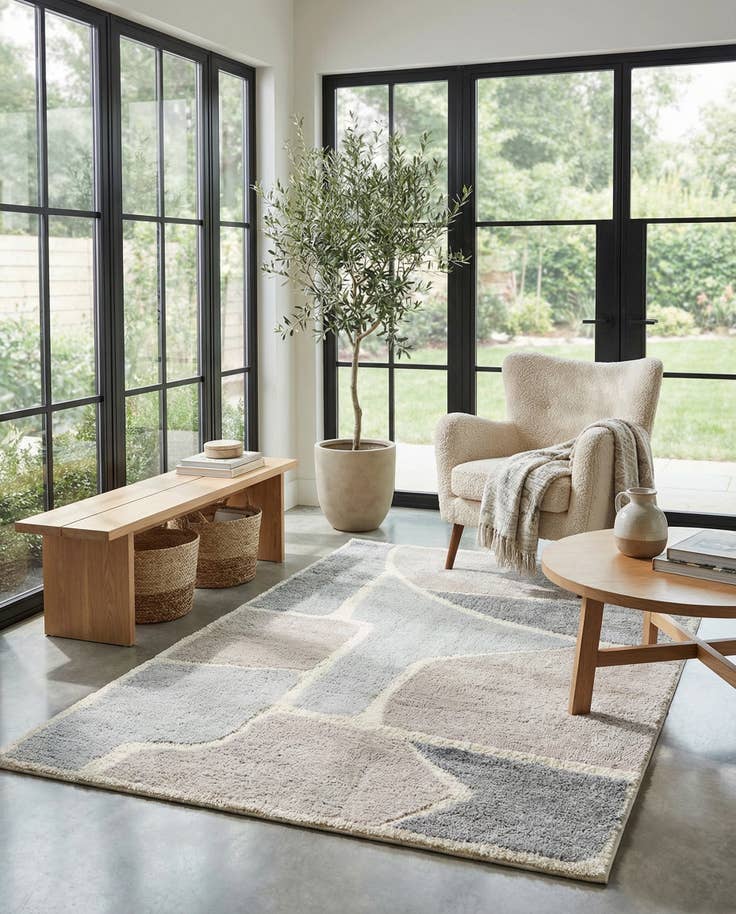 Detail image of 5' 2 x 7' 9 Soft Touch Shag Rug