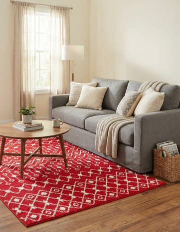4' x 6' Moroccan Trellis Rug