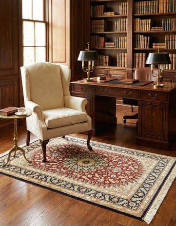 2' 8 x 3' 10 Ghom Silk Rug
