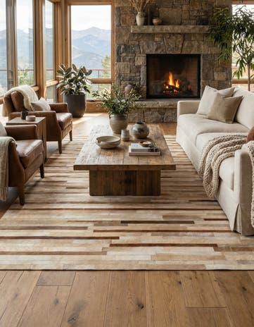5' 4 x 7' 6 Cowhide Rug