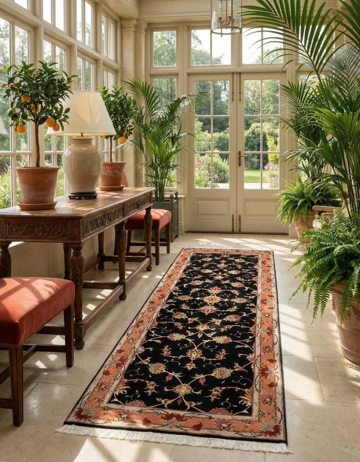 Detail image of 2' 4 x 6' 9 Tabriz Runner Rug