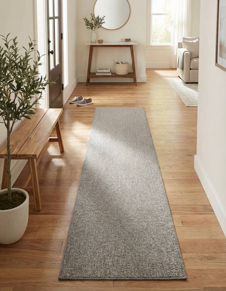 Detail image of  2' x 8'  Washable Solid Indoor / Outdoor Runner Rug