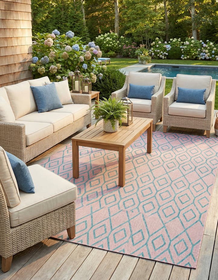 7' 10 x 10' Easy-Clean Jill Zarin Turks and Ca...