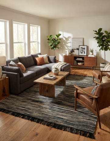 7' 10 x 10' Hand Woven Chunky Jute Rug