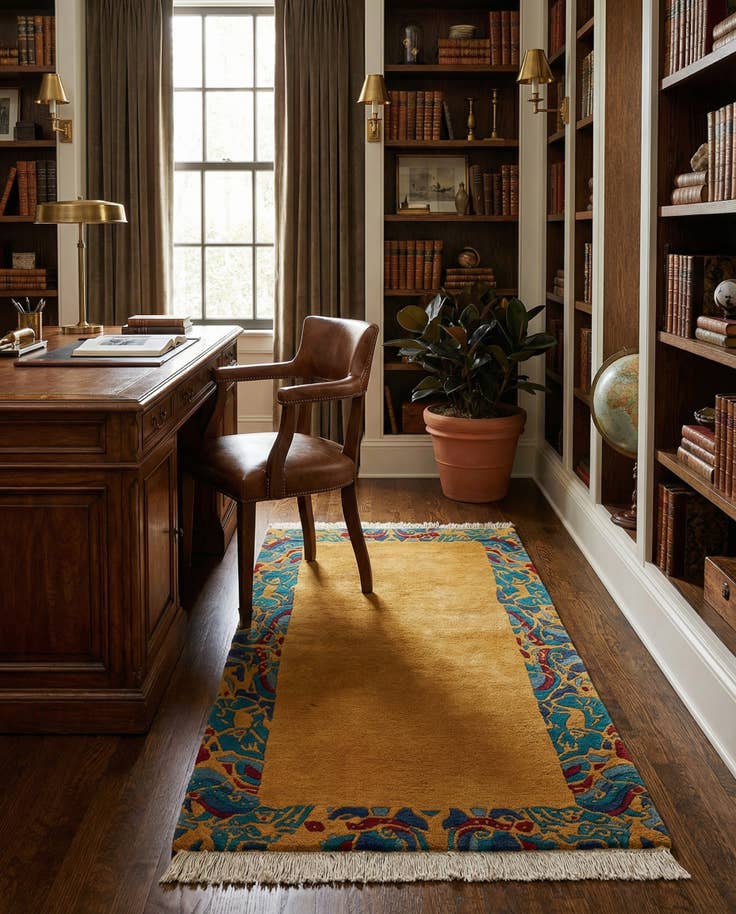 Detail image of 2' 5 x 4' 8 Hand Knotted Nepal Wool Rug