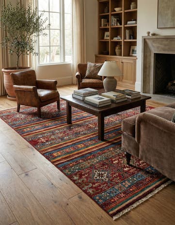 5' 2 x 6' 8 Torkman Wool Rug