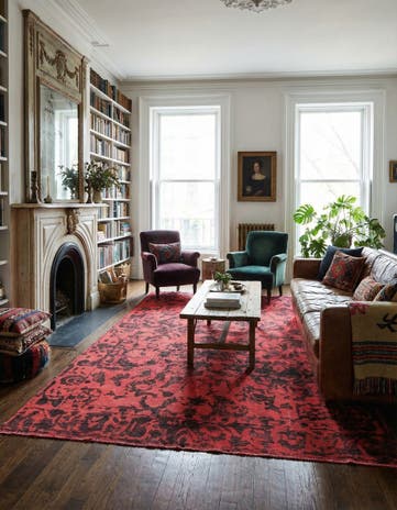 6' 5 x 9' 5 Hand Knotted Ultra Vintage Persian Wool Rug