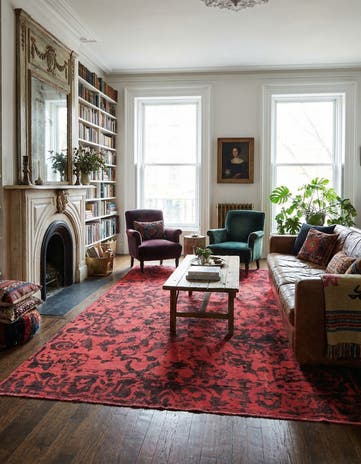 6' 5 x 9' 5 Hand Knotted Ultra Vintage Persian Wool Rug