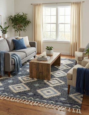 9' x 12' 2 Hand Woven Arizona Wool Rug