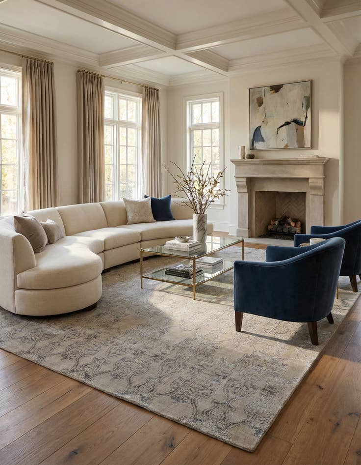 Detail image of 11' 8 x 14' 7  Hand Knotted Darya Wool Rug