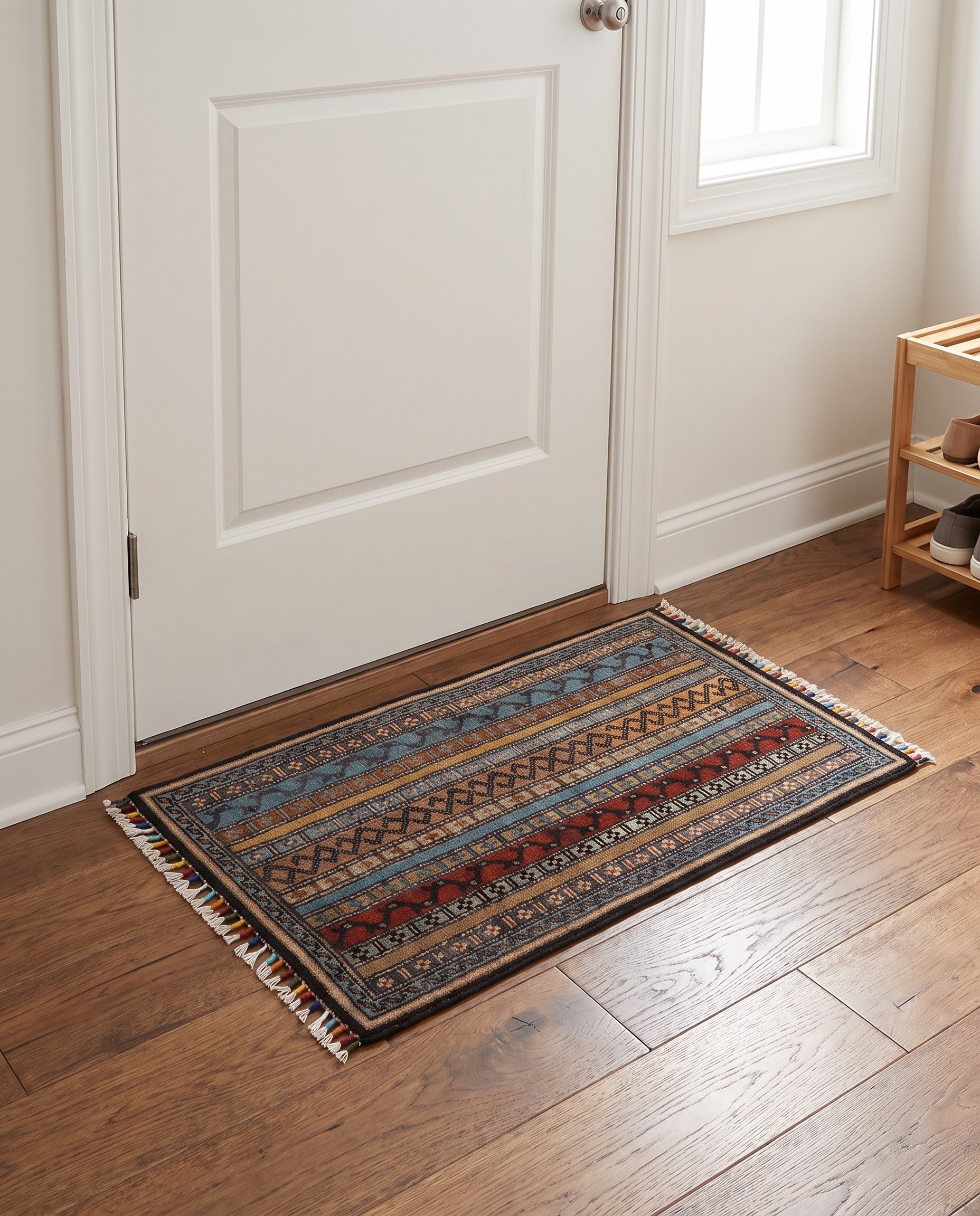 1' 8 x 3' 1 Hand Knotted Kazak Rug
