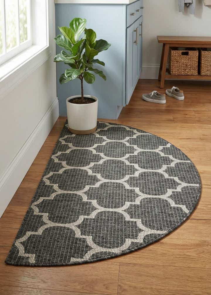 3' x 6' Easy-Clean Trellis Indoor / Outdoor Hearth Rug