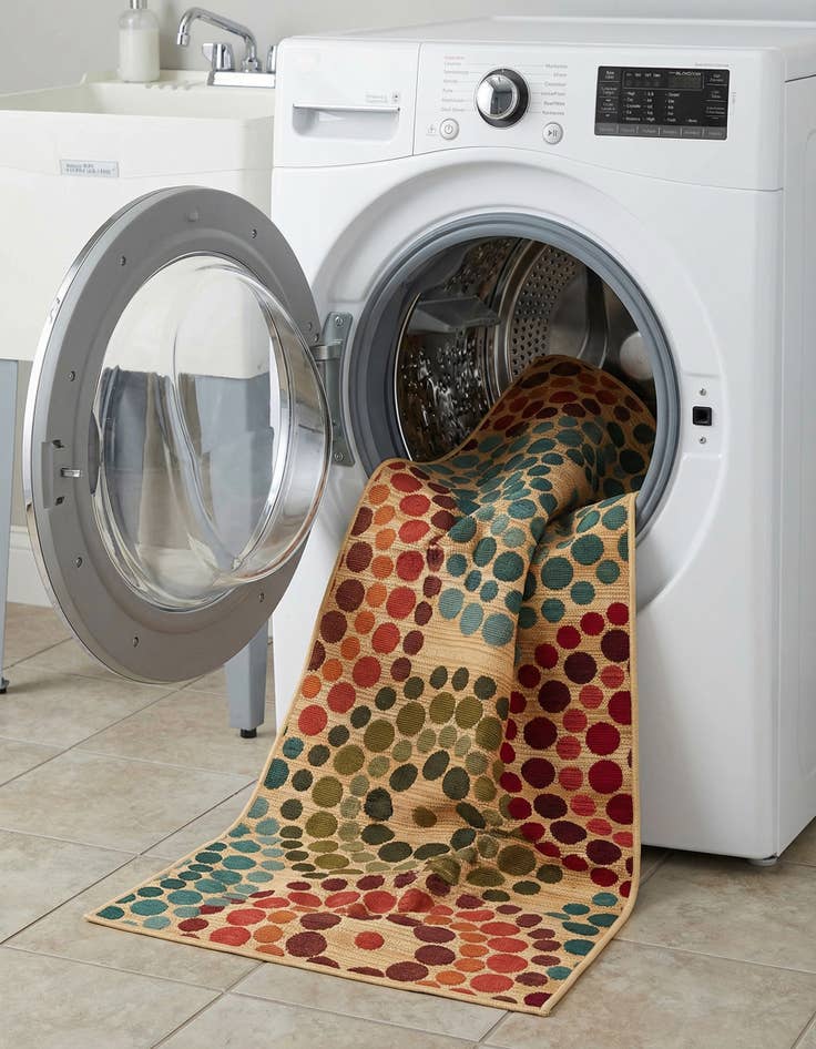 Detail image of 2' 7 x 11'  Washable Modern Indoor / Outdoor Runner Rug