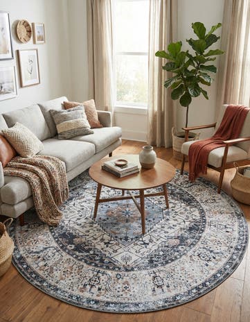7' 1 x 7' 1 Yara Round Rug