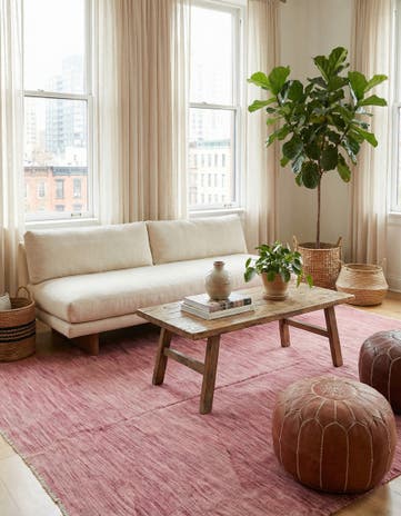 5' 9 x 8' 5 Hand Woven Kilim Modern Wool Rug