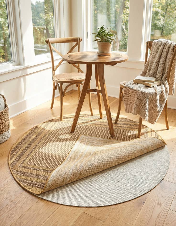 Detail image of 3' x 3' Round Uni-Eco Outdoor Rug Pad