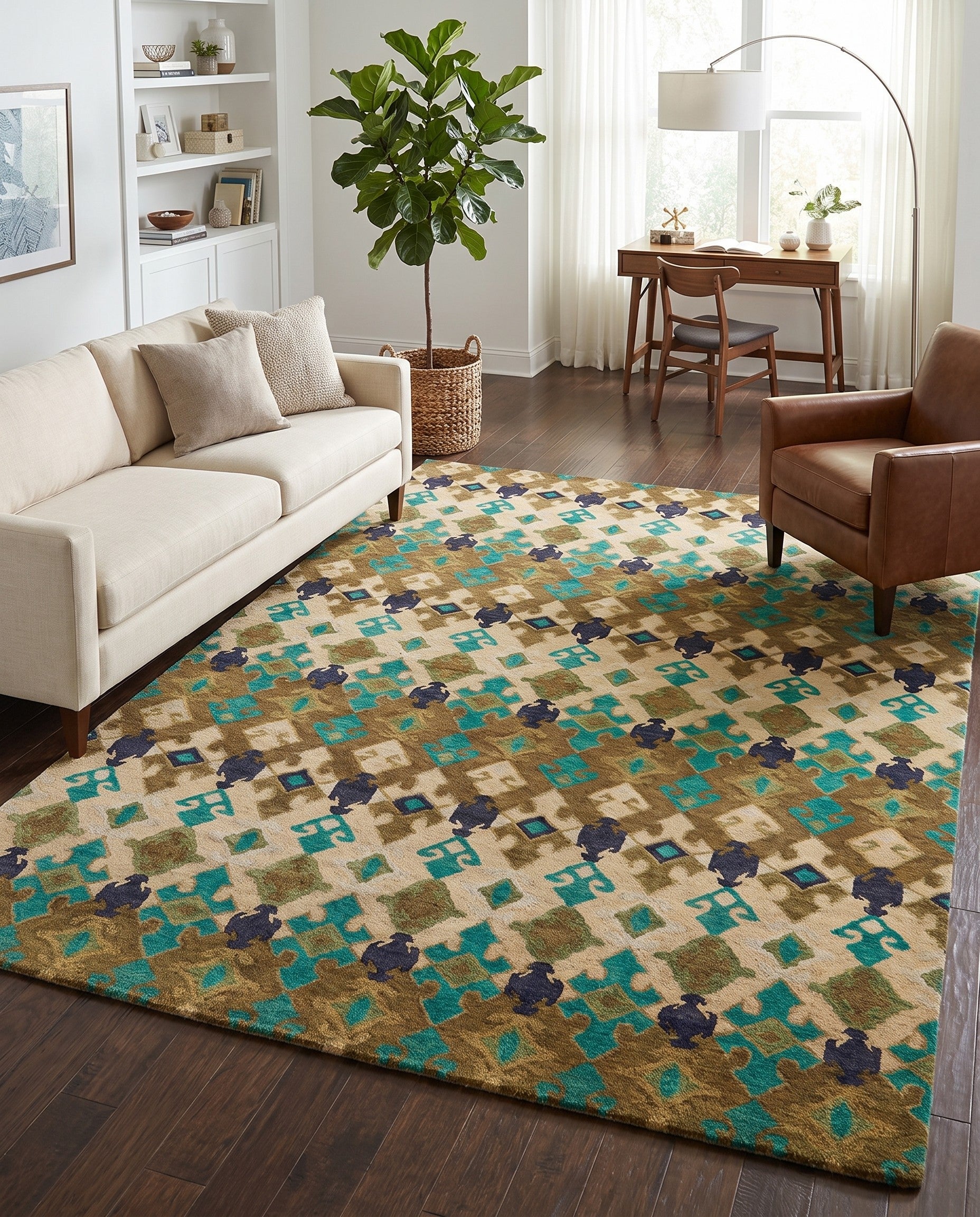 8' 1 x 10' Luna Wool Rug