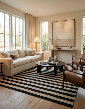6' 7 x 9' 9 Hand Woven Kilim Modern Wool Rug