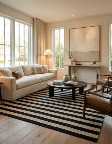 6' 7 x 9' 9 Hand Woven Kilim Modern Wool Rug