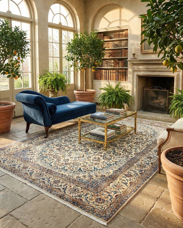 Detail image of 7' 1 x 10' Nain Rug
