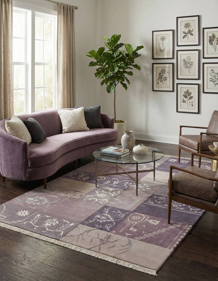 Detail image of 5' 7 x 8' 2  Hand Knotted Darya Wool Rug