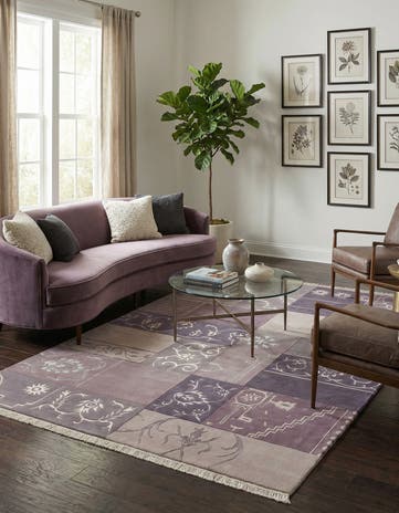 5' 7 x 8' 2 Hand Knotted Darya Wool Rug