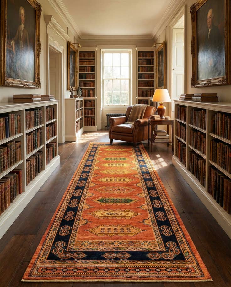 Detail image of 2' 8 x 9' 11 Luribaft Wool Runner Rug