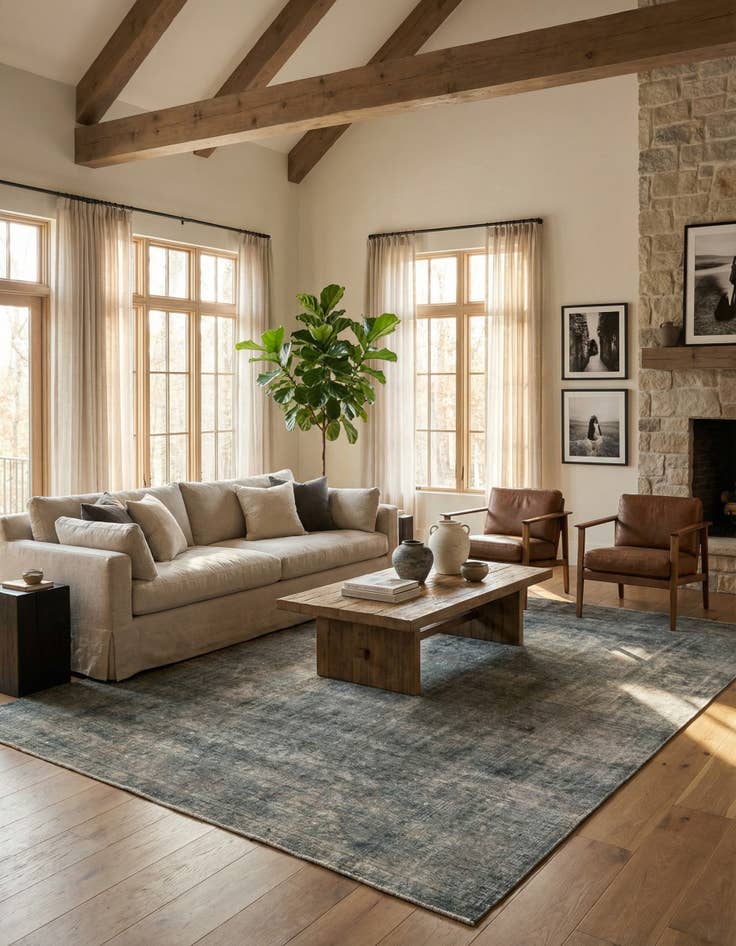 Detail image of 9' 5 x 12' 6  Hand Knotted Ultra Vintage Persian Wool Rug