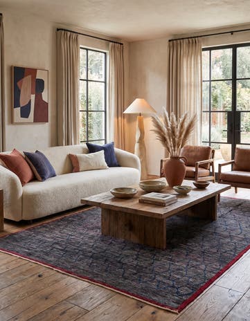 8' 1 x 11' Hand Knotted Moroccan Wool Rug